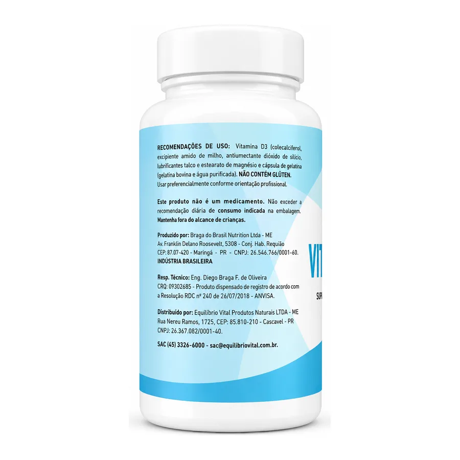 Vitamina D3 300mg — Equilibrio Vital, 60 cápsulas — vista 3