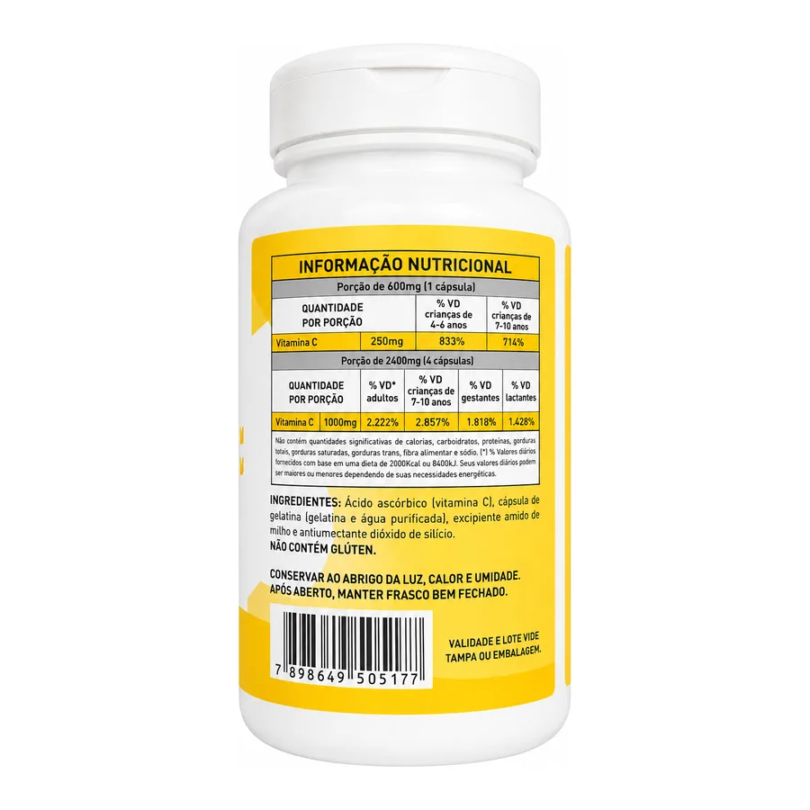 Vitamina C — Equilibrio Vital, 60 cápsulas — vista 2