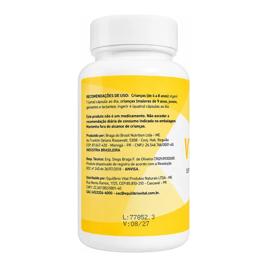 Vitamina C — Equilibrio Vital, 60 cápsulas — vista 3