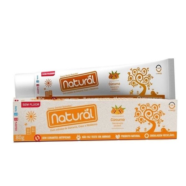 Creme Dental Cúrcuma — Natural, 80 g