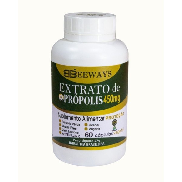 Extrato de Própolis — Beeways, 60 cápsulas