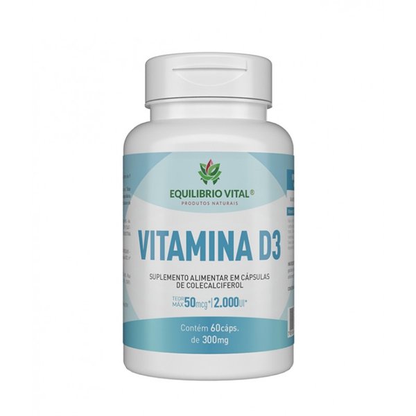 Vitamina D3 — Equilíbrio Vital, 60 cápsulas